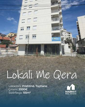 Lokal me Qera 155m2 ne Tophane, Prishtine
