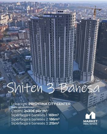 3 Banesa ne Shitje ne Prishtina City Center