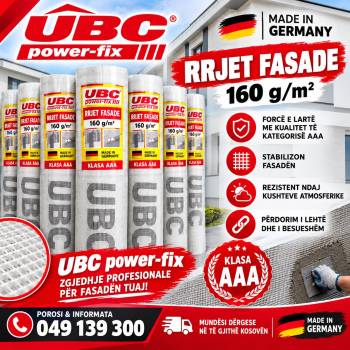 Rrjet Fasade UBC Power-Fix 160 g/m²