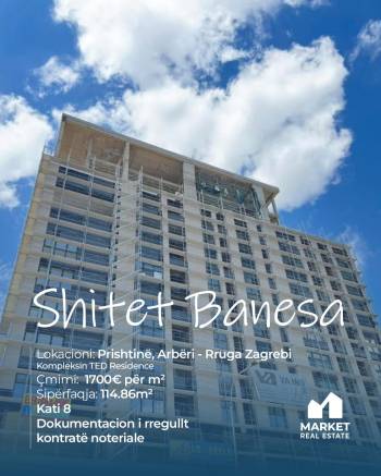Banesa ne Shitje 114.86m2 ne Arberi, Prishtine